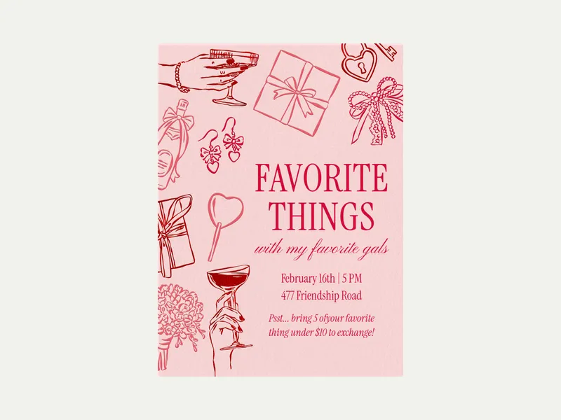 Favorite Things - girls_night - Invitation