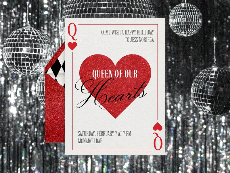 Big Hearted Queen - 40th_birthday - Invitation