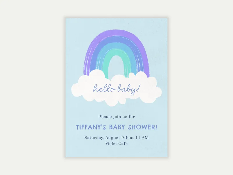 Cool Rainbow - parenthood_journey - Invitation