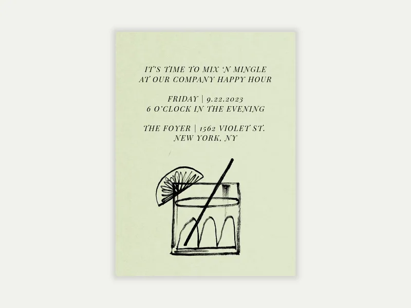 Have a Drink - meetings - Invitation