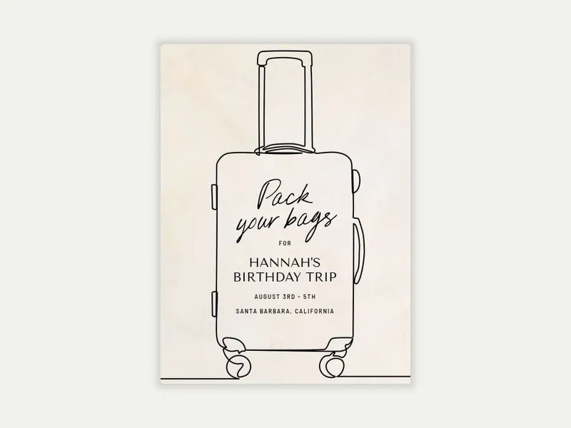On The Go - 40th_birthday - Invitation