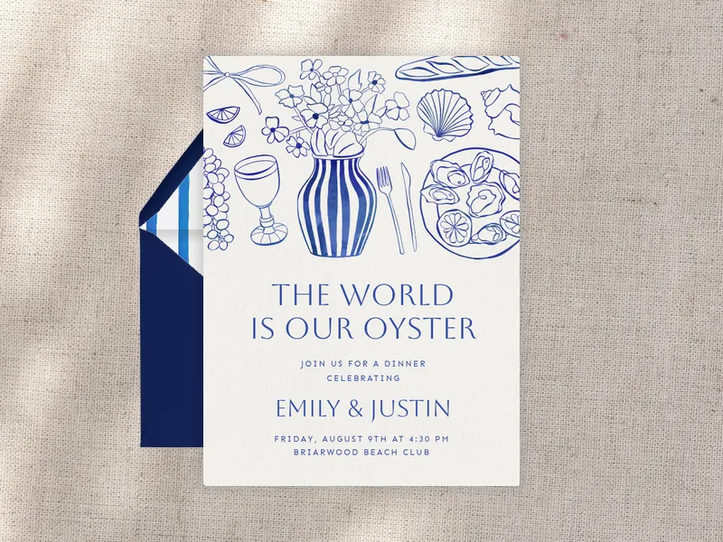 Oyster Feast - rehearsal_dinner - Invitation