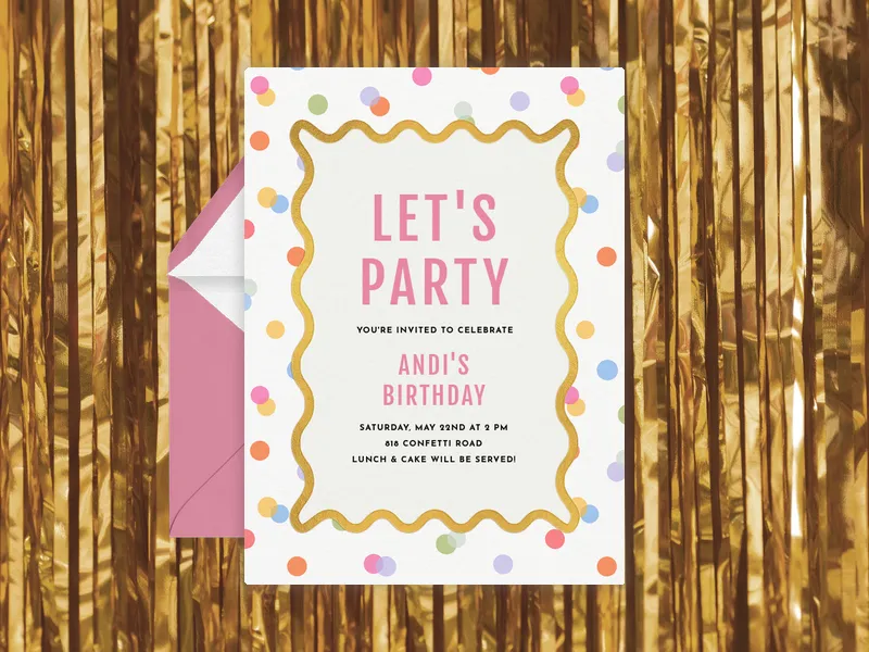 Playful Polka - featured - Invitation