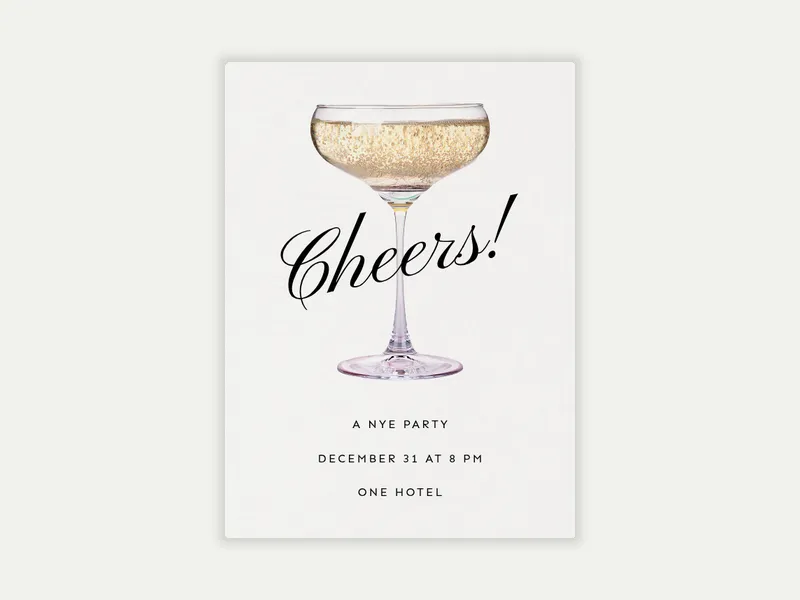 Bubbly New Year - office_holiday - Invitation