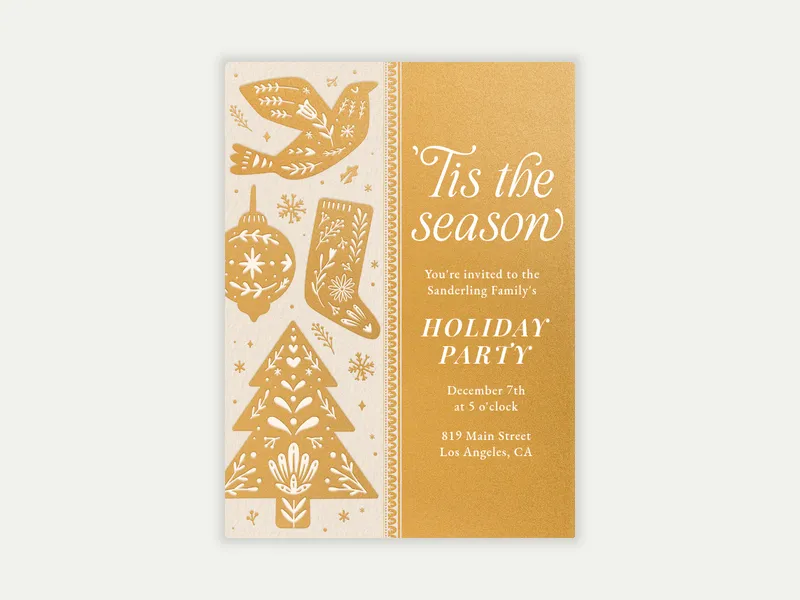 Season’s Symbols - holiday_party - Invitation