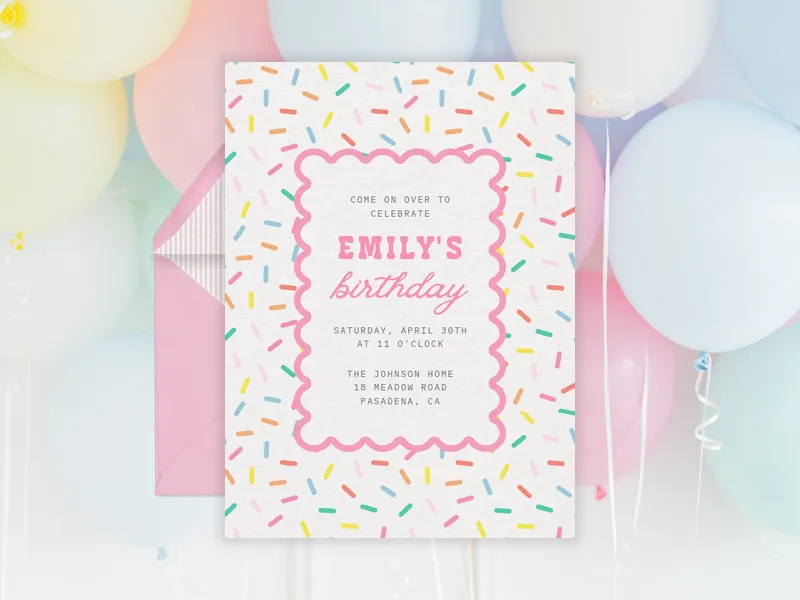 Sugar Soiree - babys_first - Invitation