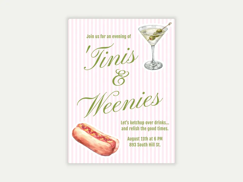 Tini Time - bbq - Invitation