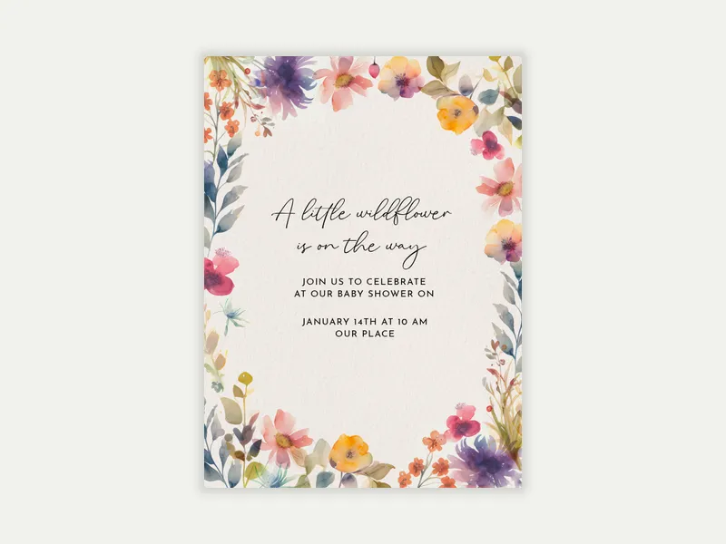 Baby Blossoms - baby_sprinkle - Invitation