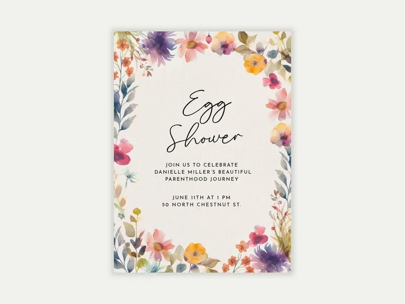 Baby Blossoms - parenthood_journey - Invitation