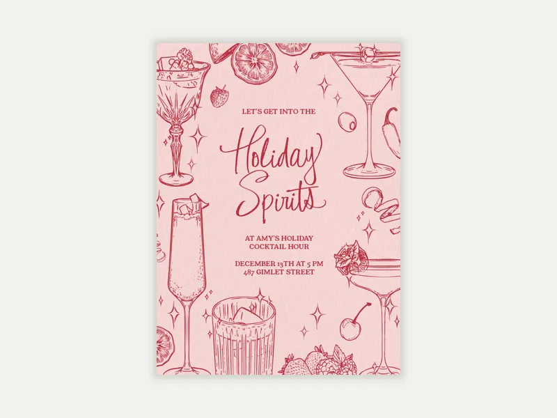 Holiday Spirits - cocktail_party - Invitation