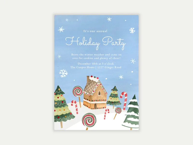 Lollipop Lane - christmas - Invitation