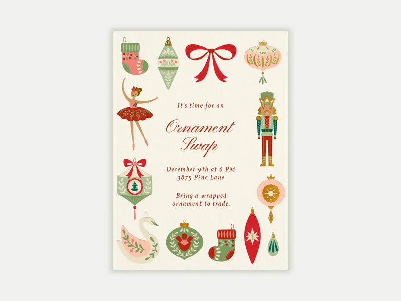 Nutcracker Delight - christmas - Invitation
