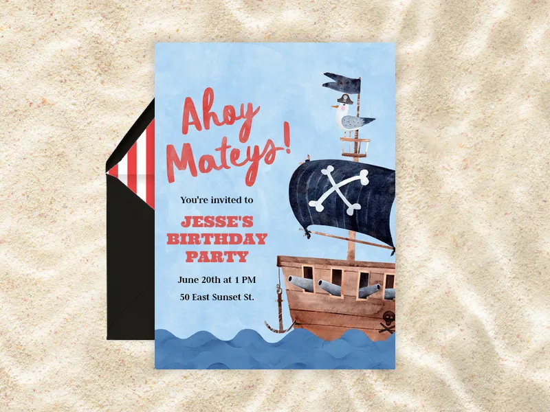 The Friend Ship - 6th_birthday - Invitation