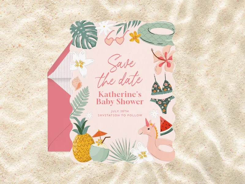 Surfer Chic - Save the Date - featured - Invitation
