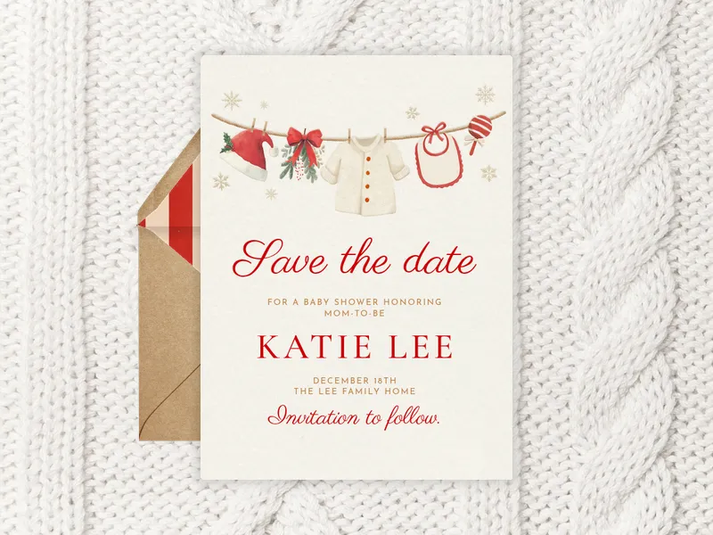 Santa, Baby - Save the Date - featured - Invitation