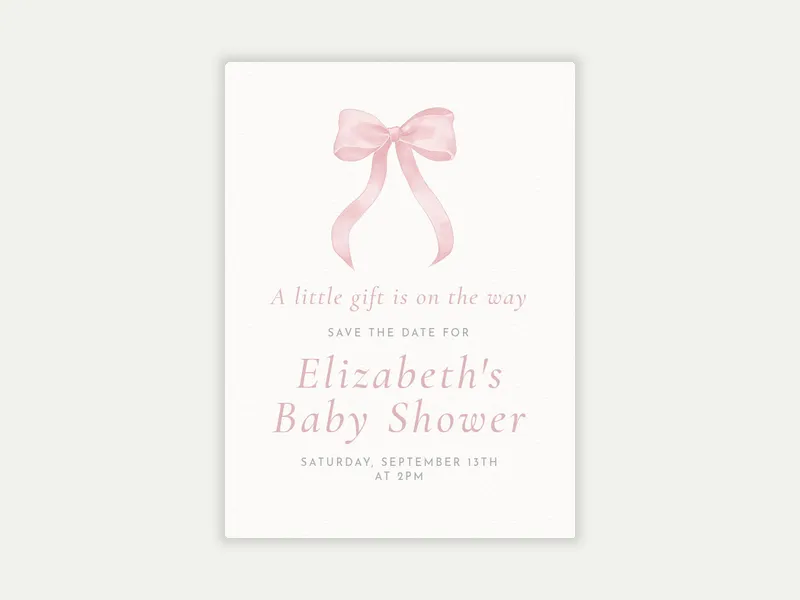 A Little Gift - baby_save_the_date - Invitation