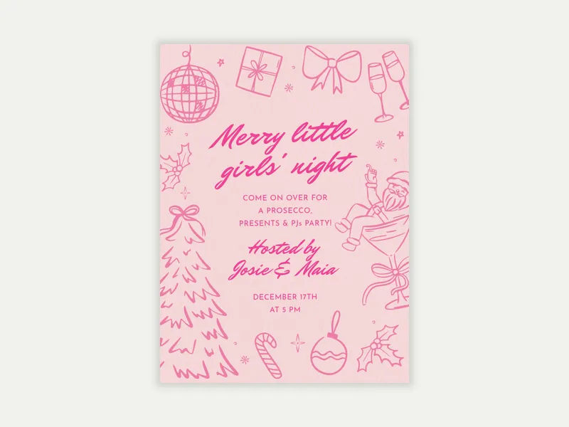 Rosy Holidays - holiday_party - Invitation