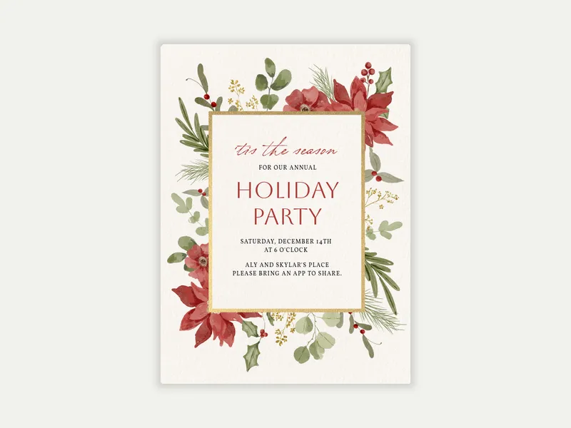 Winter Blooms - featured - Invitation