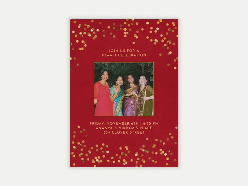 Festive Confetti (Photo) - featured - Invitation