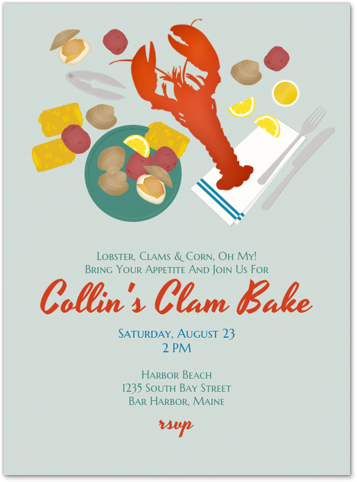 Clam Bake Invitation Evite