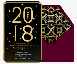 new year party invites