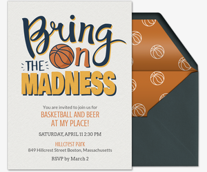 free college basketball online invitations evite