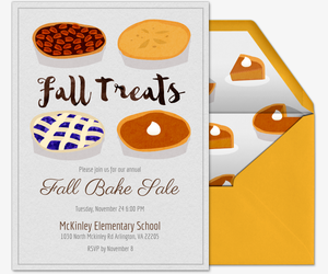 bake sale invitation
