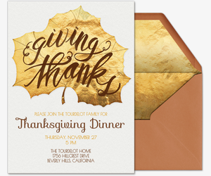 online thanksgiving dinner invitations evite com