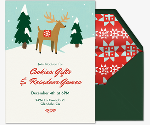 reindeer games invitation