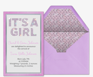 design your own birth announcement