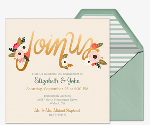 paperless invitations free wedding Engagement   Party Free Invitations Evite.com
