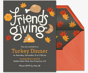 online thanksgiving dinner invitations evite com