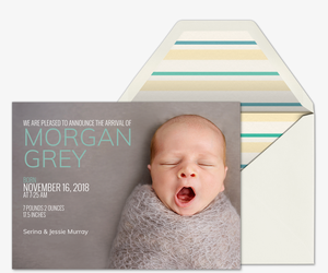 premium birth announcement cards evite baby birth cards