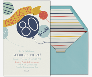 free milestone birthday invitations