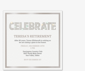 free retirement and farewell party invitations evite com
