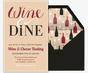 free wine tasting invitations evite