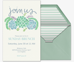 Free Brunch Lunch Party Invitations Evite