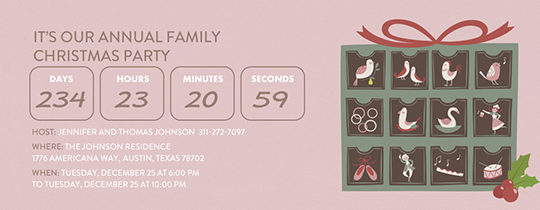 free online christmas invitations evite