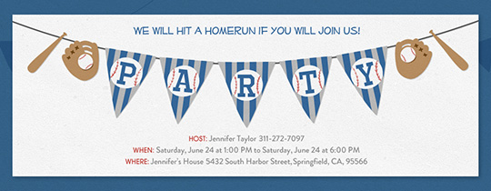 free baseball invitations ticket designs more evite