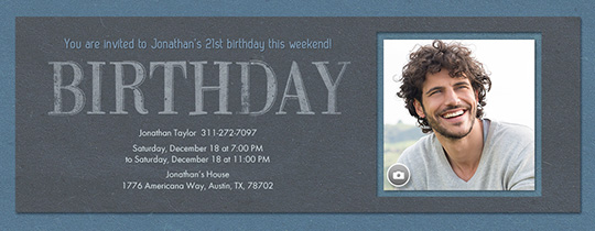 free birthday party invitations for him evite
