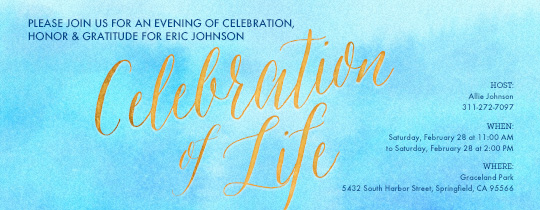 Free Funeral And Memorial Online Invitations Evite