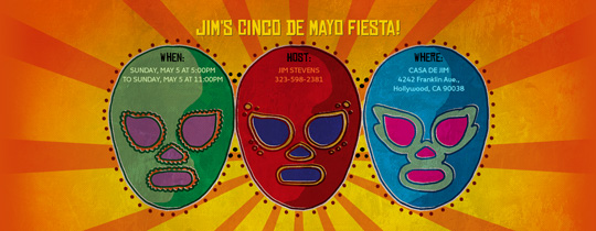 Cinco Masks Invitation Cinco Masks Invitation