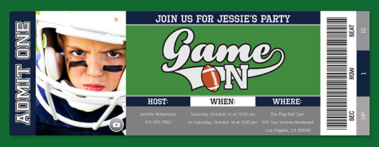 free online football invitations