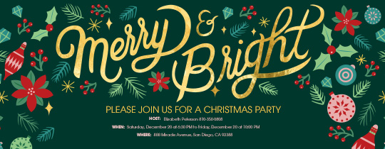 christmas party evites