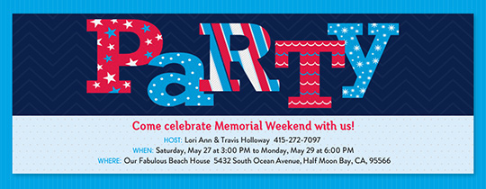 free memorial day online invitations evite