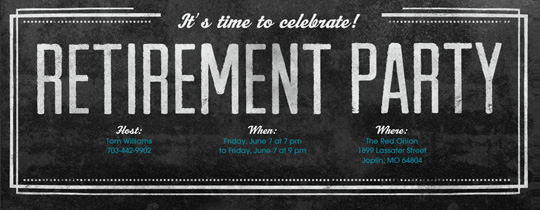 free retirement and farewell
